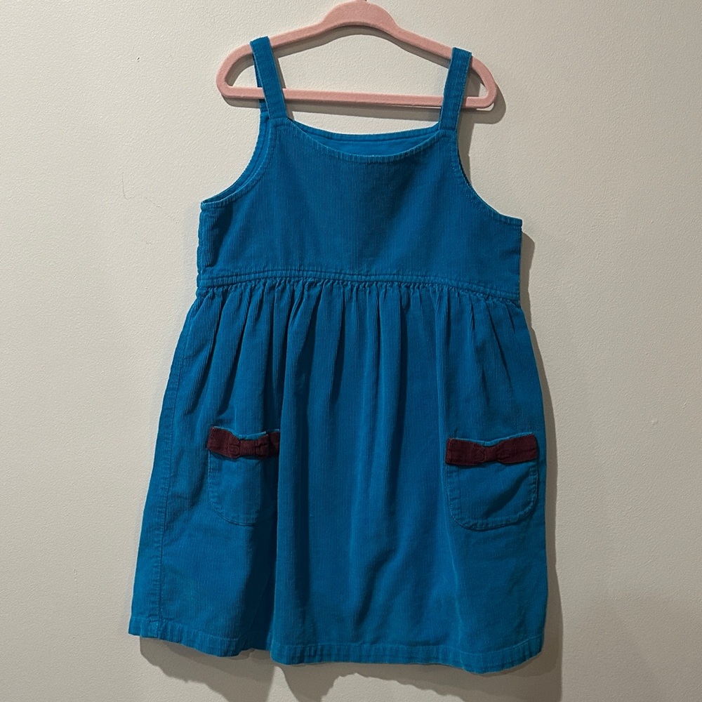 Hanna Andersson Blue Dress with Pocket Details